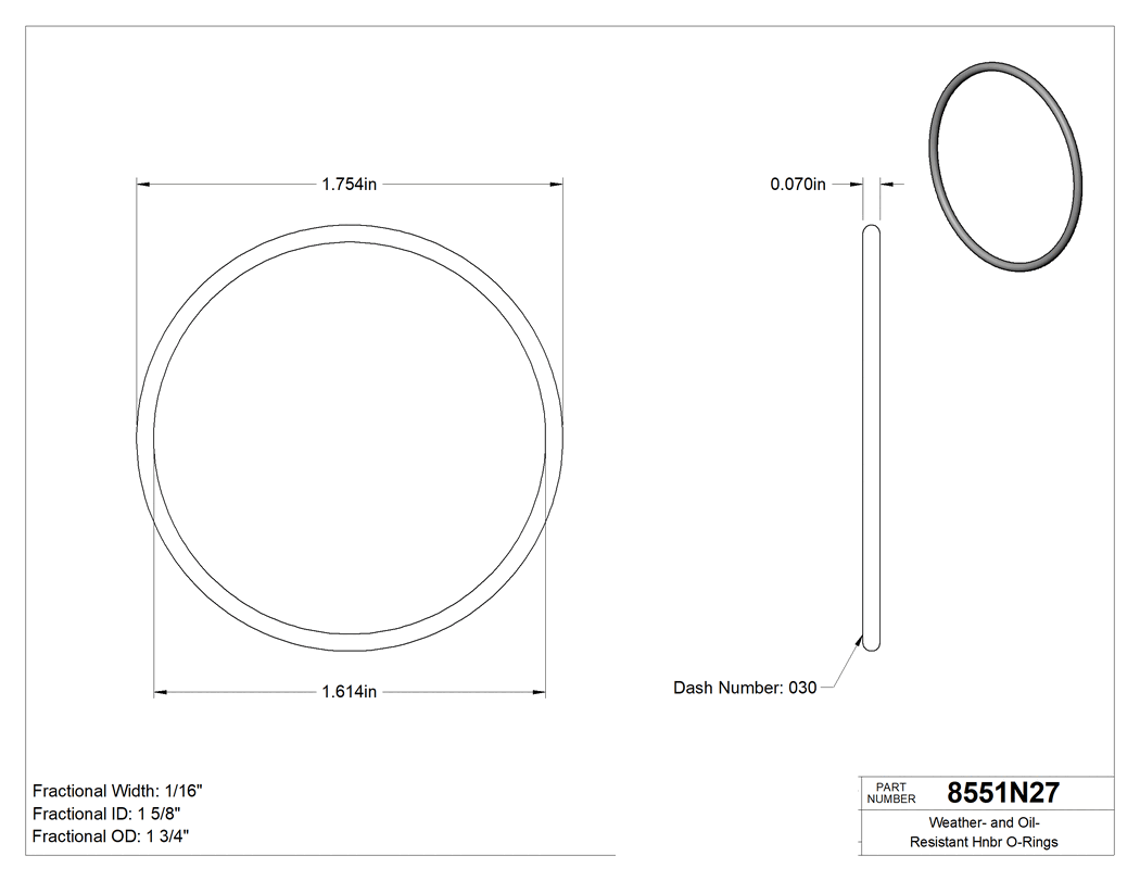 Technical drawing - 8551N27